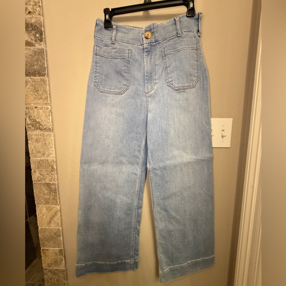 Anthropologie Light Blue Flare Jeans